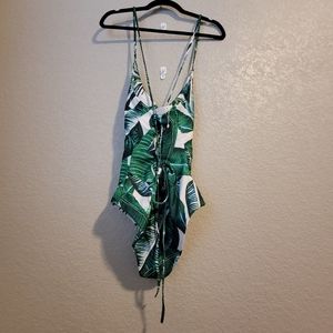 NWT Marina Vida Leaf Patten One Piece Swim Suit